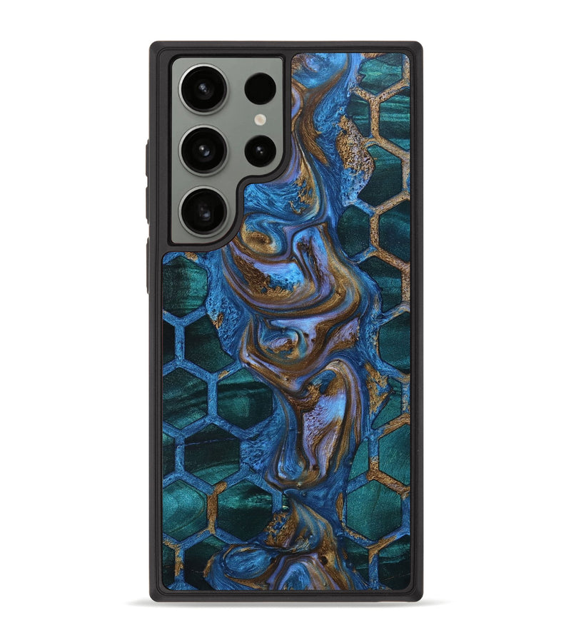 Galaxy S23 Ultra Wood+Resin Phone Case - Elijah (Pattern, 663514)