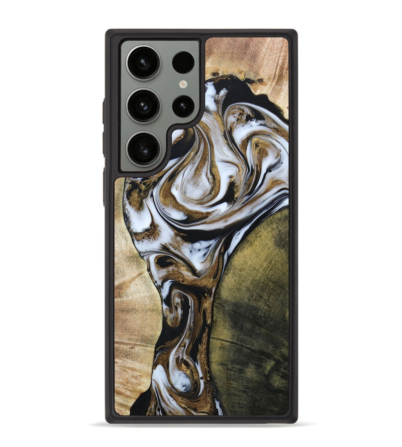 Galaxy S23 Ultra Wood+Resin Phone Case - Barrett (Mosaic, 663697)