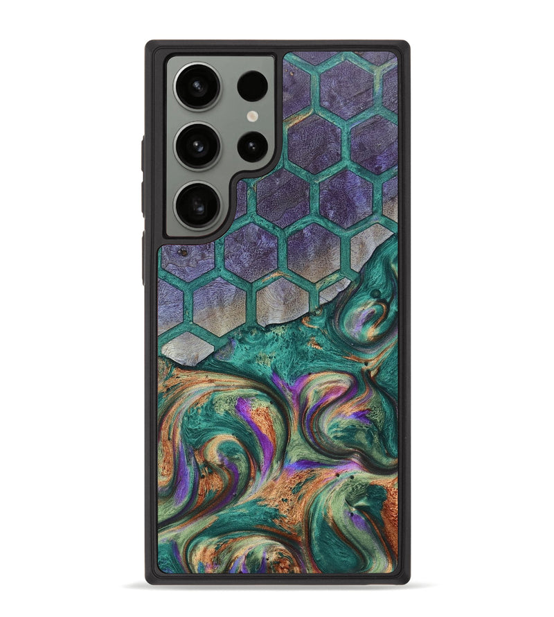 Galaxy S23 Ultra Wood+Resin Phone Case - Rudy (Pattern, 663849)