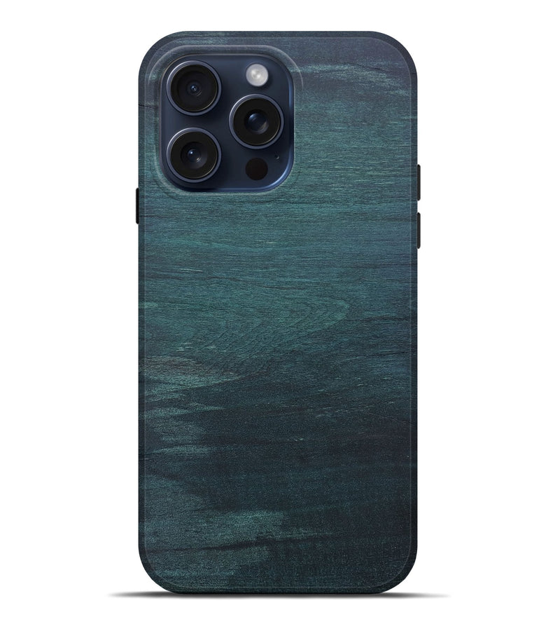 iPhone 15 Pro Max Wood+Resin Live Edge Phone Case - Saul (Wood Burl, 663957)