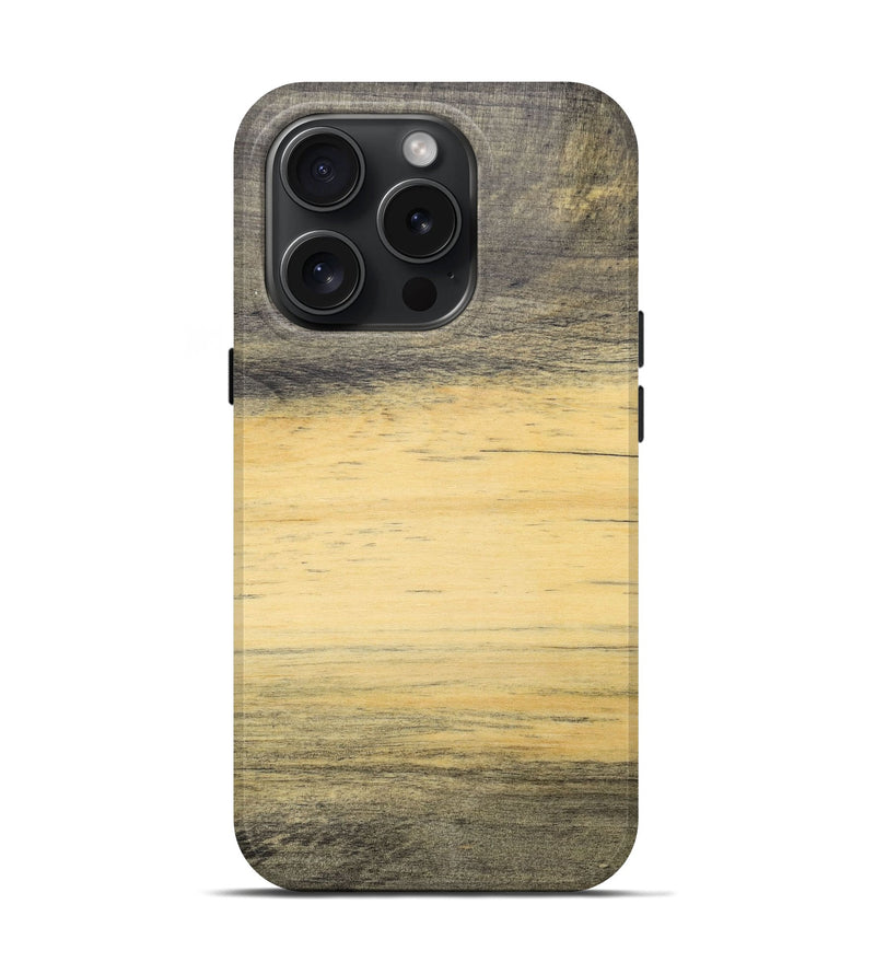 iPhone 15 Pro Wood+Resin Live Edge Phone Case - Bart (Wood Burl, 663959)