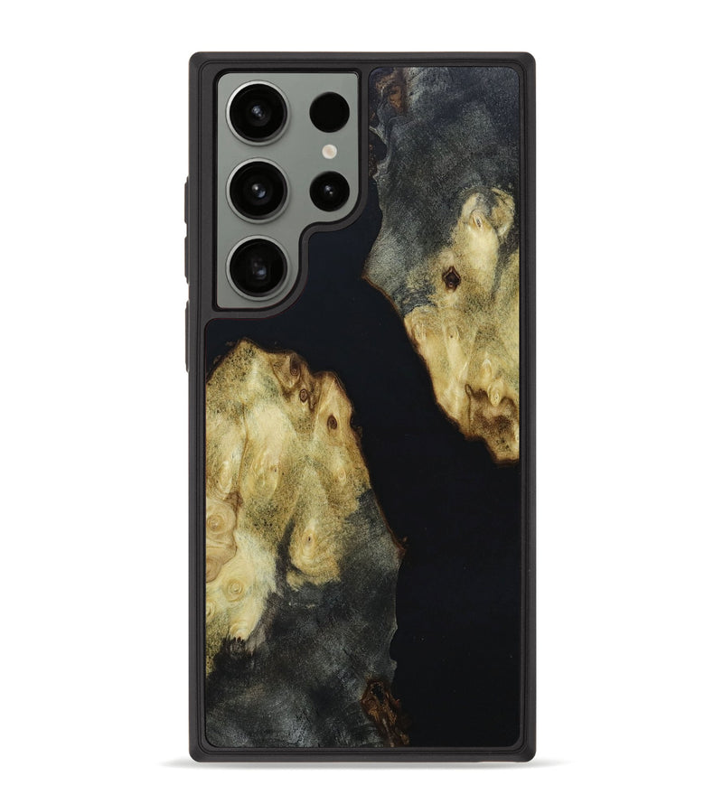 Galaxy S23 Ultra Wood+Resin Phone Case - Dick (Pure Black, 664041)