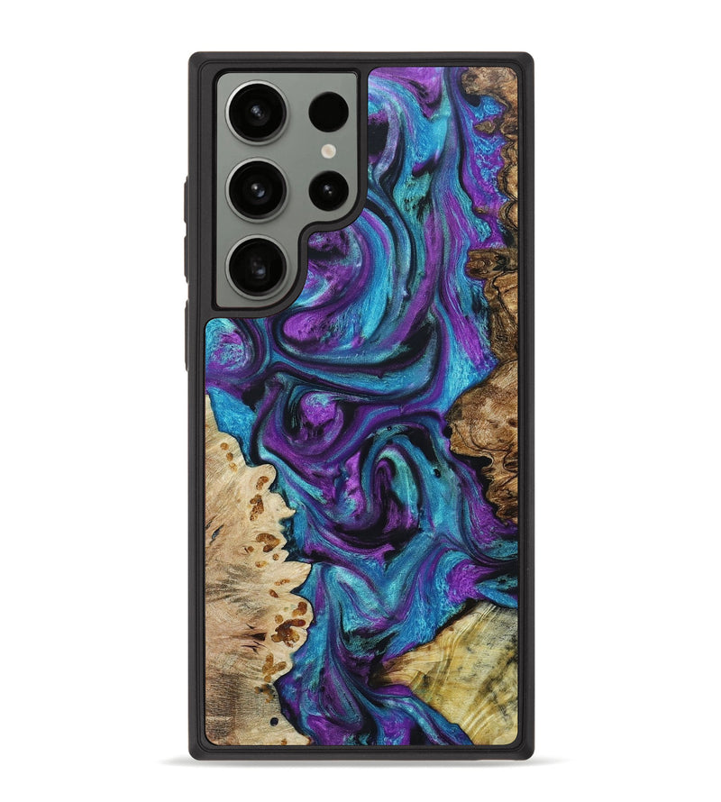 Galaxy S23 Ultra Wood+Resin Phone Case - Bentley (Mosaic, 664094)