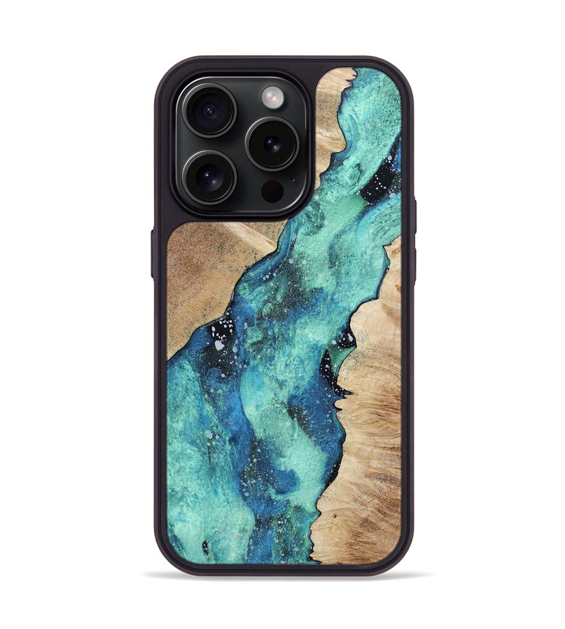 iPhone 15 Pro Wood+Resin Phone Case - Jo (Cosmos, 664125)