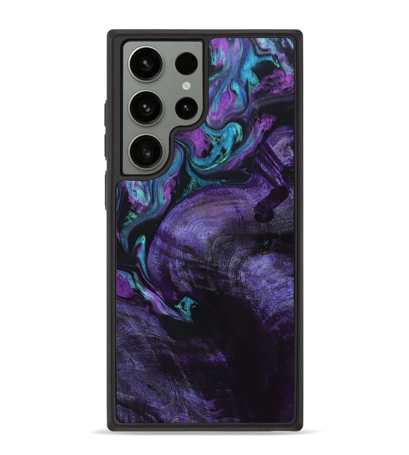 Galaxy S23 Ultra Wood+Resin Phone Case - Emanuel (Purple, 664142)