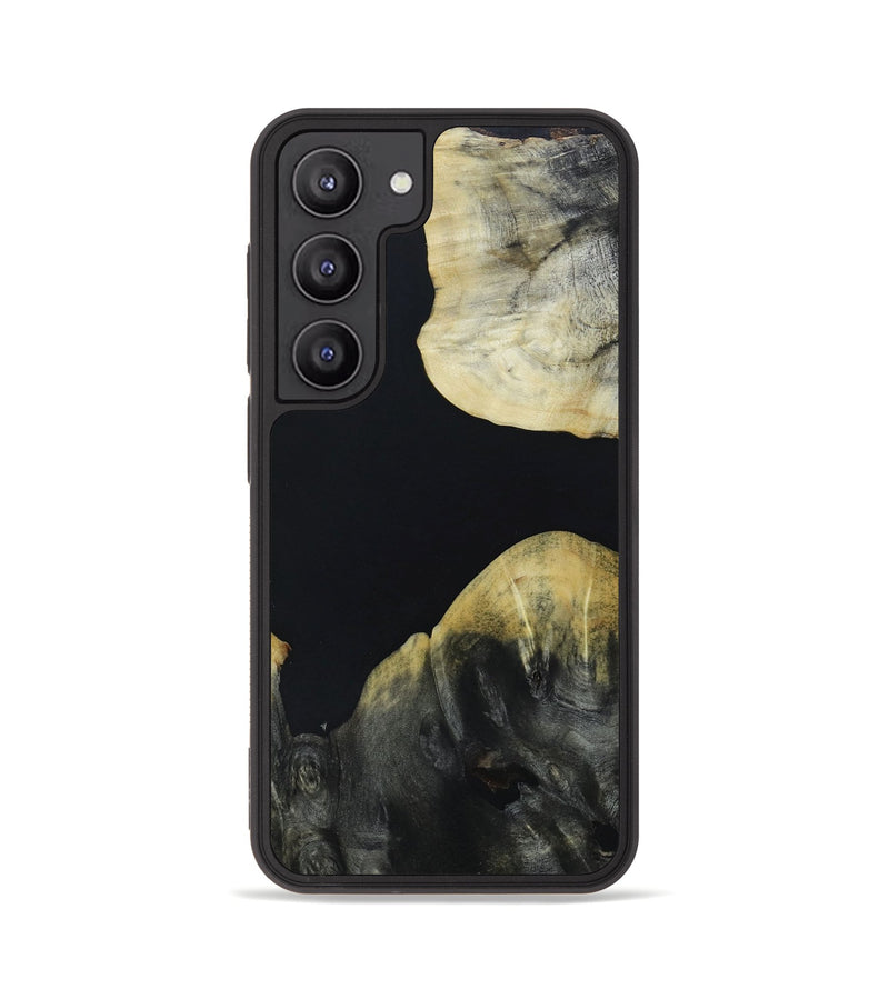 Galaxy S23 Wood+Resin Phone Case - Edward (Pure Black, 664193)