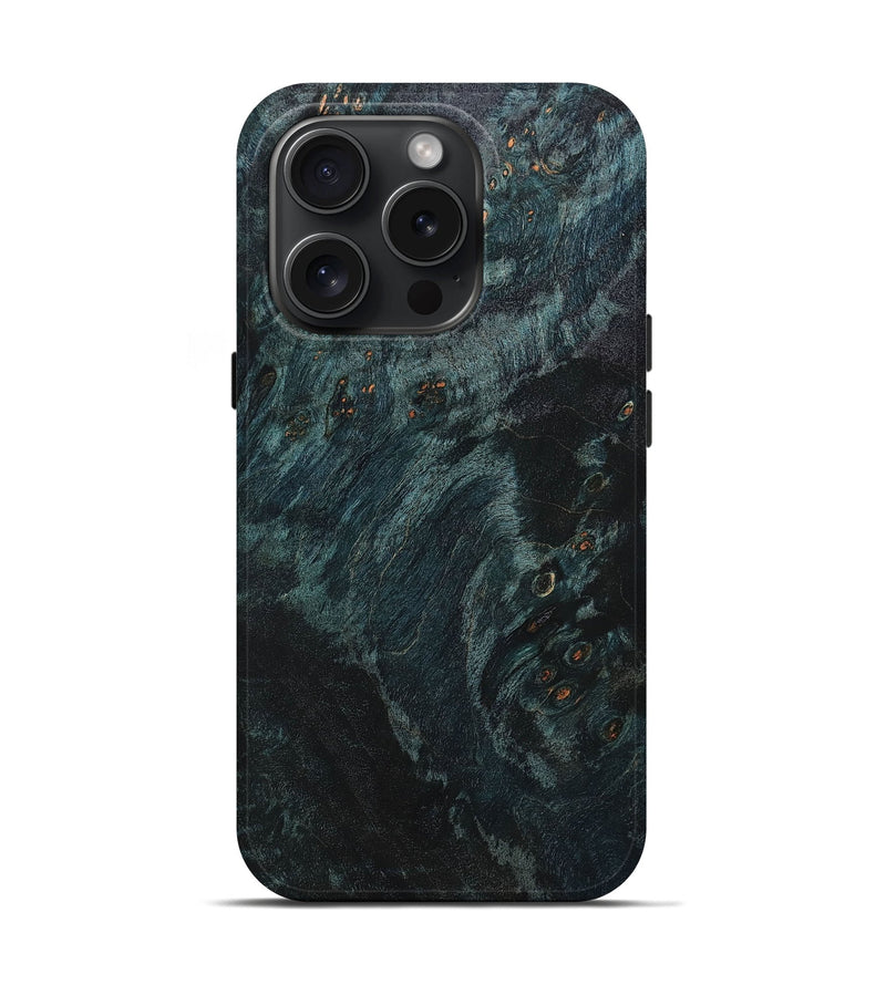 iPhone 15 Pro Burl Wood Live Edge Phone Case - Myrtle (Wood Burl, 664316)