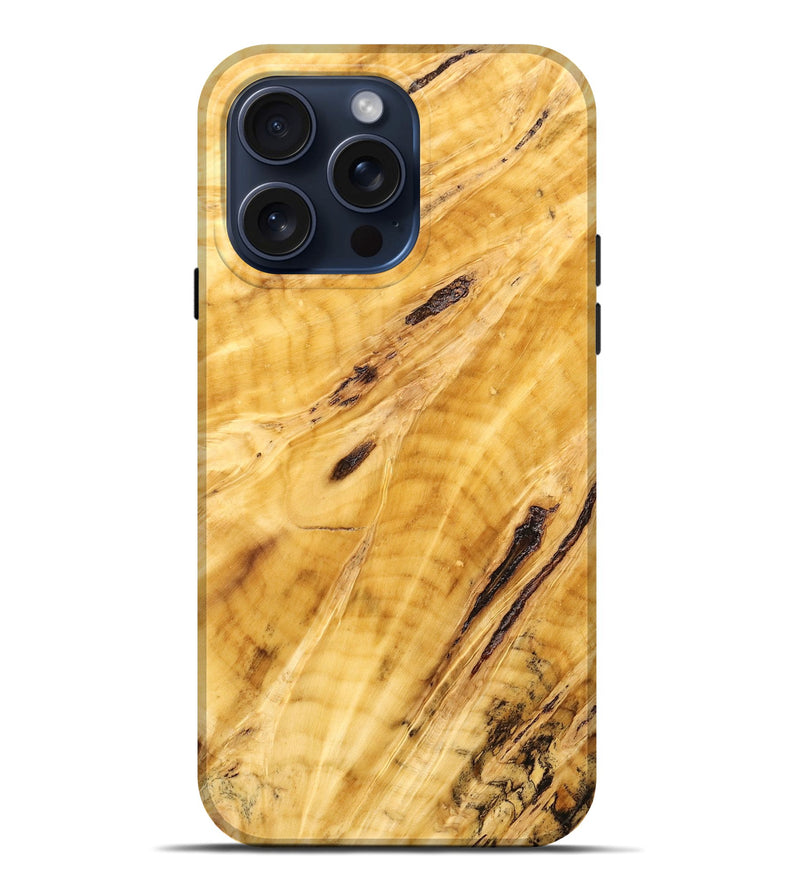 iPhone 15 Pro Max Burl Wood Live Edge Phone Case - Edna (Wood Burl, 664318)
