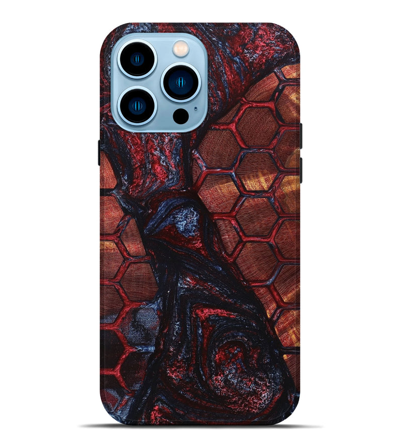 iPhone 14 Pro Max Wood+Resin Live Edge Phone Case - Luke (Pattern, 664340)