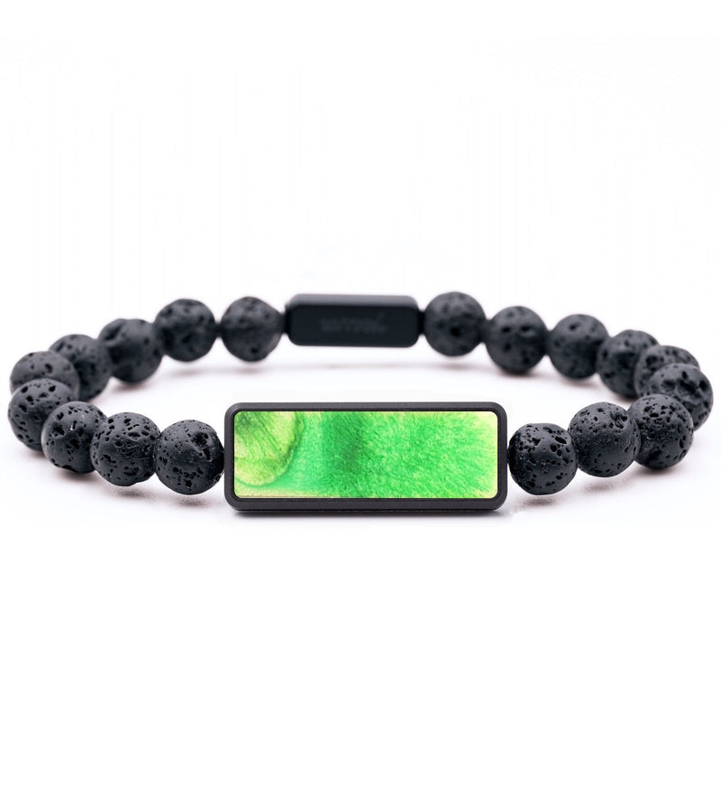 Lava Bead Wood+Resin Bracelet - Bentley (Watercolor, 664577)