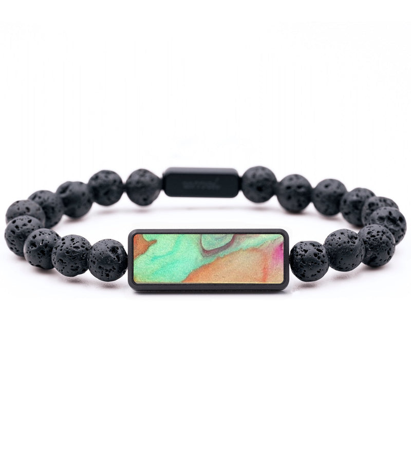 Lava Bead ResinArt Bracelet - Emmanuel (Watercolor, 664619)