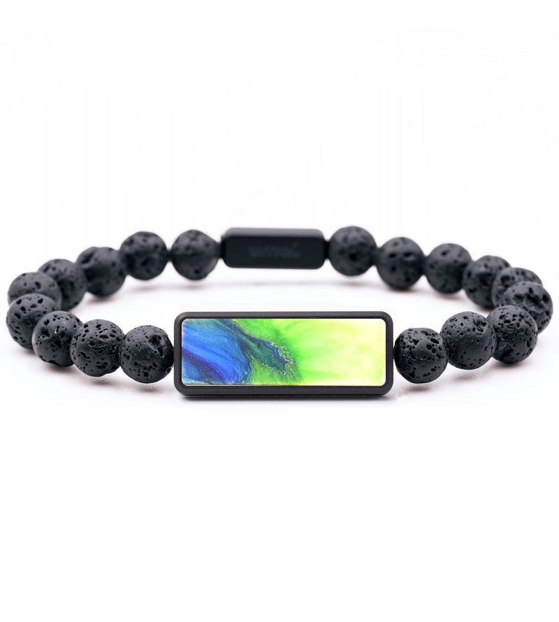 Lava Bead ResinArt Bracelet - Lawrence (Watercolor, 664625)
