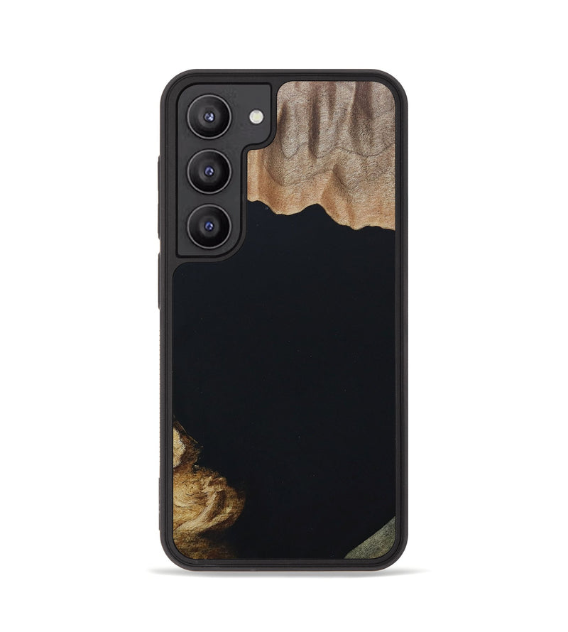 Galaxy S23 Wood+Resin Phone Case - Amina (Pure Black, 664836)