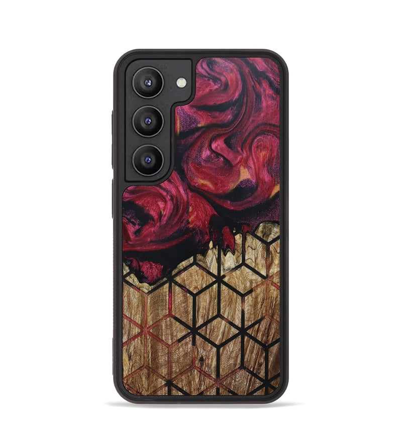 Galaxy S23 Wood+Resin Phone Case - Celia (Pattern, 664929)