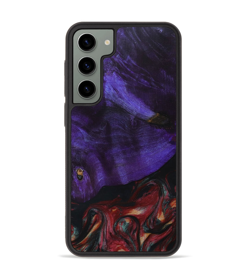 Galaxy S23 Plus Wood+Resin Phone Case - Heaven (Red, 665062)