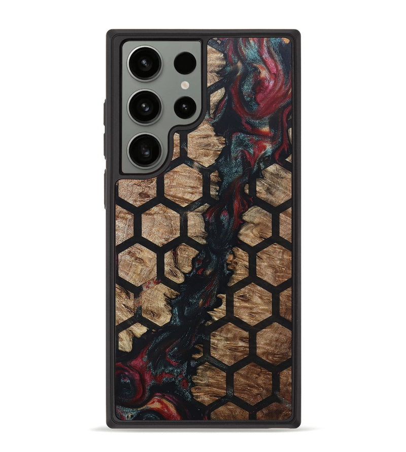Galaxy S23 Ultra Wood+Resin Phone Case - Logan (Pattern, 665127)