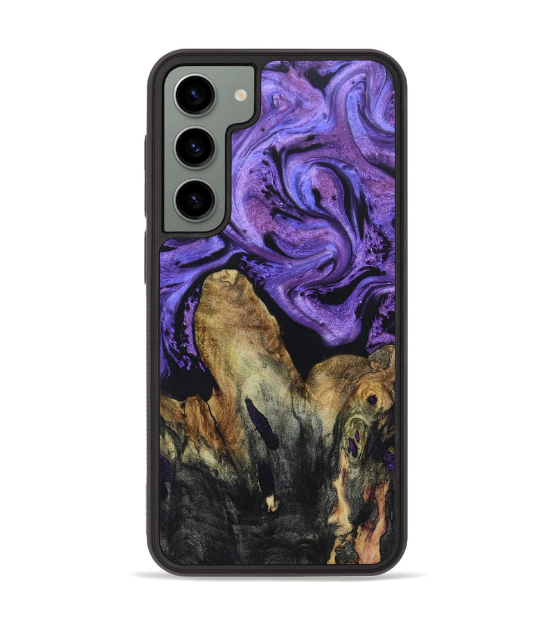 Galaxy S23 Plus Wood+Resin Phone Case - Ronald (Purple, 665247)