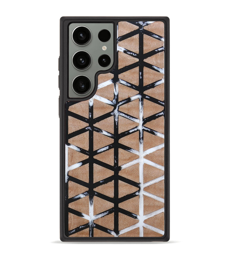 Galaxy S23 Ultra Wood+Resin Phone Case - Paris (Pattern, 665305)