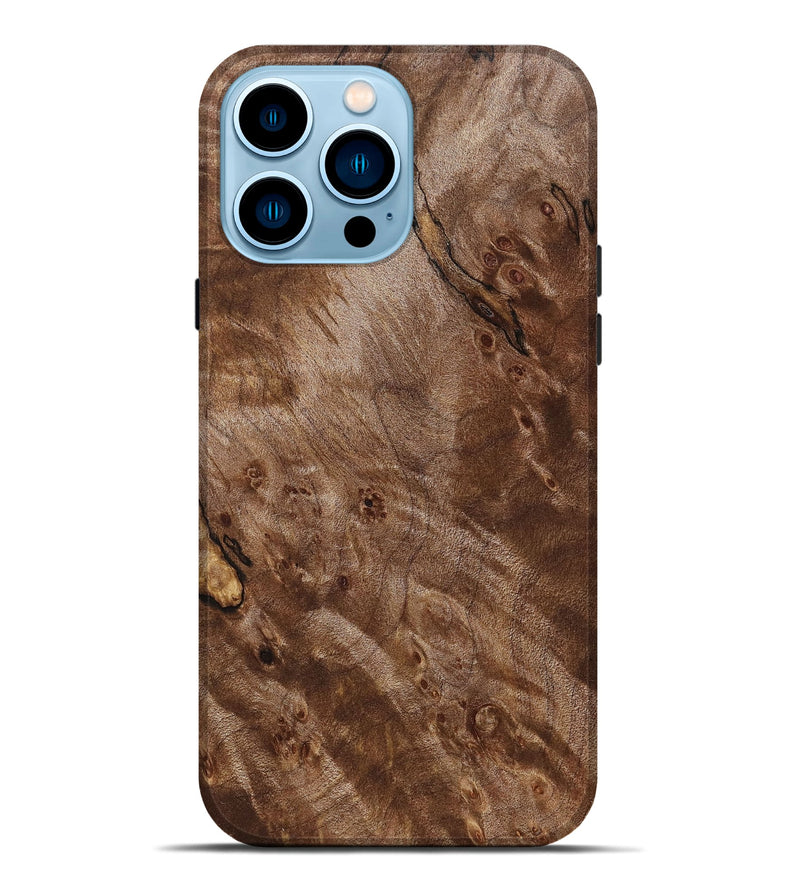 iPhone 14 Pro Max Burl Wood Live Edge Phone Case - Bentley (Wood Burl, 665428)