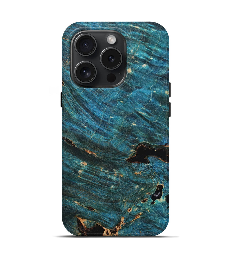 iPhone 15 Pro Burl Wood Live Edge Phone Case - Kathleen (Wood Burl, 665430)