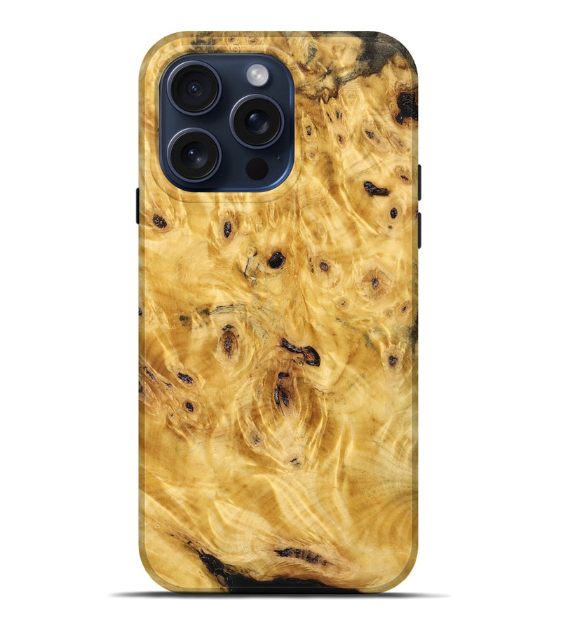 iPhone 15 Pro Max Burl Wood Live Edge Phone Case - Hope (Wood Burl, 665432)