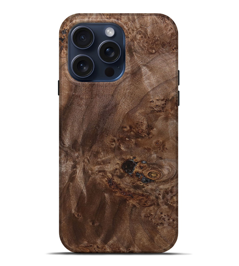 iPhone 15 Pro Max Burl Wood Live Edge Phone Case - Braylen (Wood Burl, 665434)