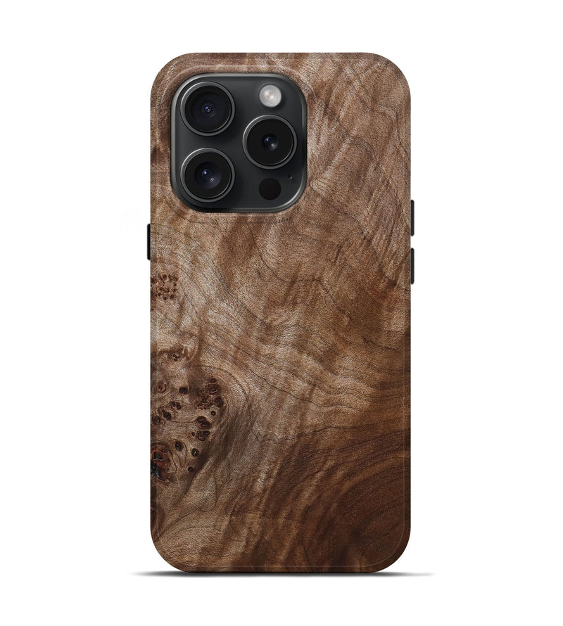 iPhone 15 Pro Burl Wood Live Edge Phone Case - Lois (Wood Burl, 665435)