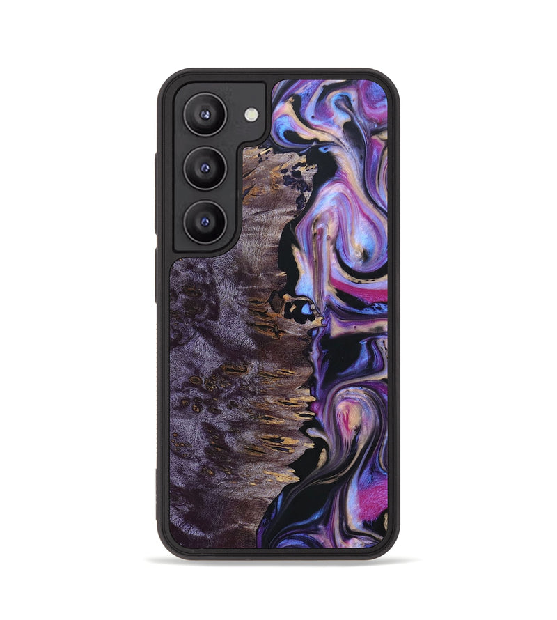 Galaxy S23 Wood+Resin Phone Case - Paris (Purple, 665538)