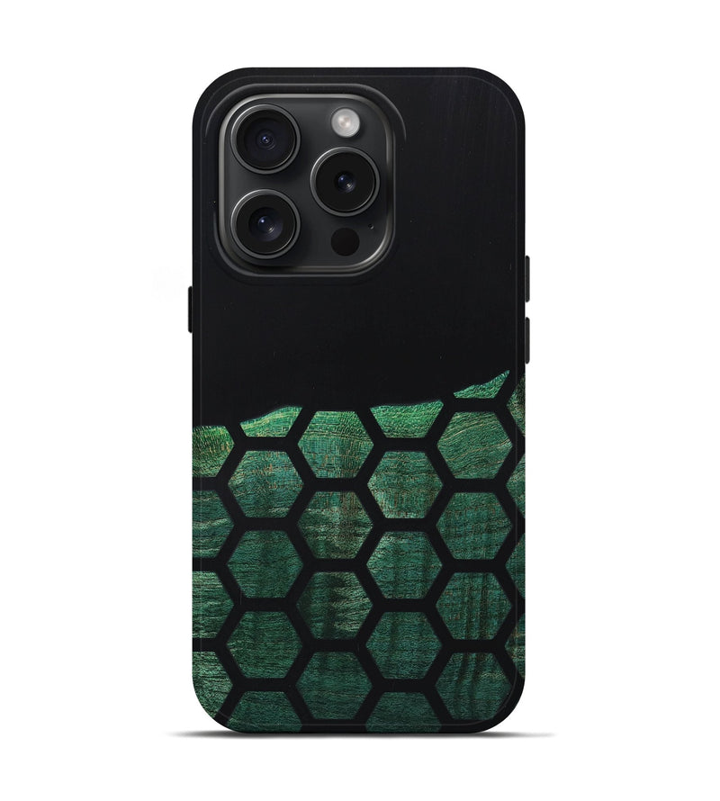 iPhone 15 Pro Wood+Resin Live Edge Phone Case - Timothy (Pattern, 665707)