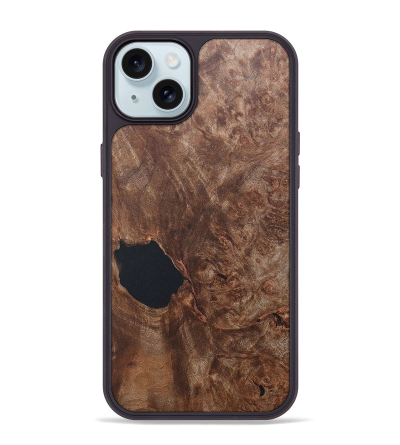 iPhone 15 Plus Wood+Resin Phone Case - Deneen (Wood Burl, 665764)