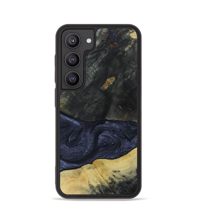 Galaxy S23 Wood+Resin Phone Case - Janelle (Pure Black, 665814)