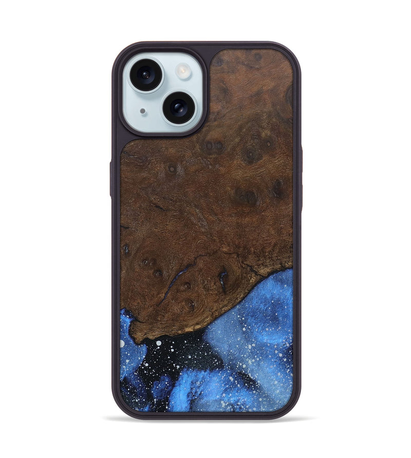 iPhone 15 Wood+Resin Phone Case - Adaline (Cosmos, 666103)