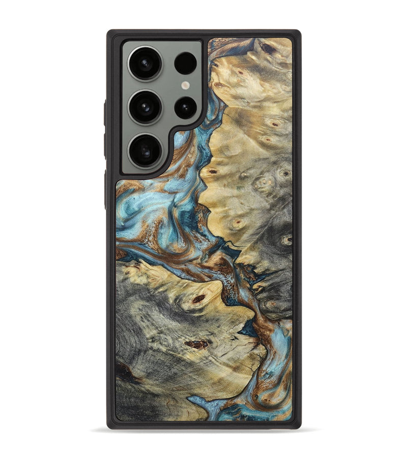 Galaxy S23 Ultra Wood+Resin Phone Case - Jennifer (Mosaic, 666137)