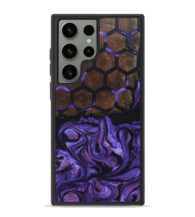 Galaxy S23 Ultra Wood+Resin Phone Case - Mamie (Pattern, 666228)
