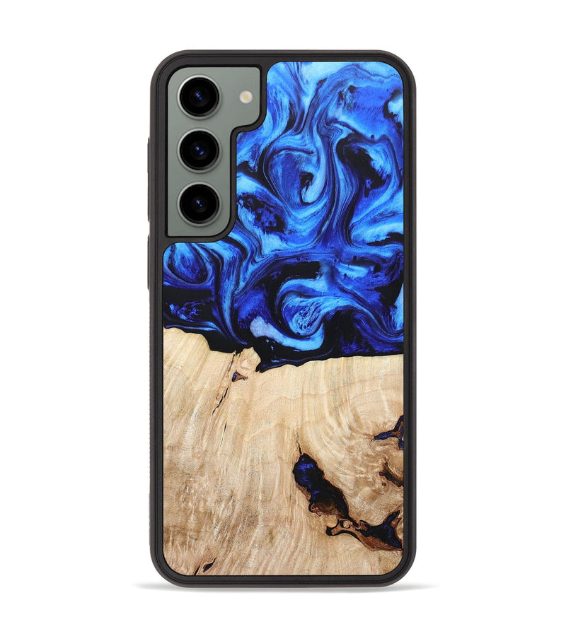 Galaxy S23 Plus Wood+Resin Phone Case - Juliette (Blue, 666424)