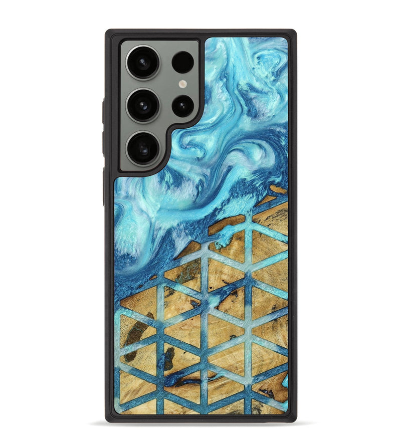 Galaxy S23 Ultra Wood+Resin Phone Case - Nakia (Pattern, 666564)