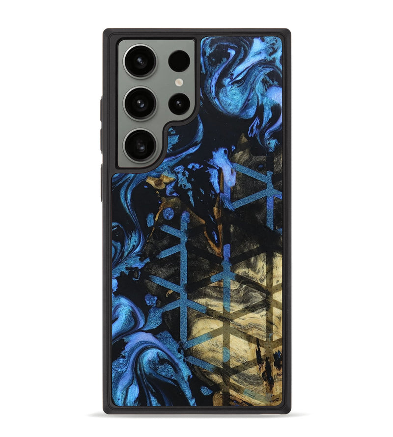 Galaxy S23 Ultra Wood+Resin Phone Case - Olga (Pattern, 666726)
