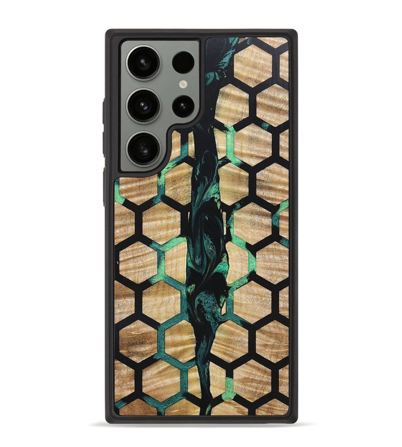 Galaxy S23 Ultra Wood+Resin Phone Case - Everlee (Pattern, 666732)