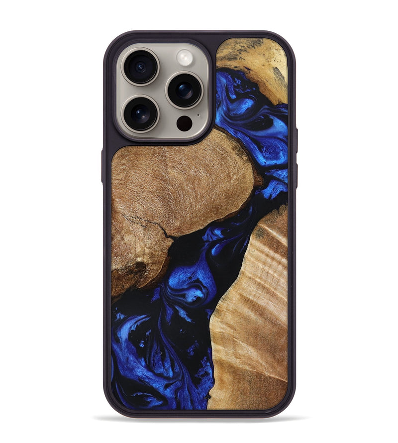 iPhone 15 Pro Max Wood+Resin Phone Case - Essie (Mosaic, 666758)
