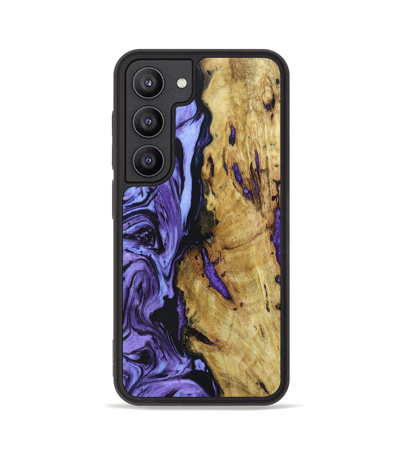 Galaxy S23 Wood+Resin Phone Case - Gillian (Purple, 666885)
