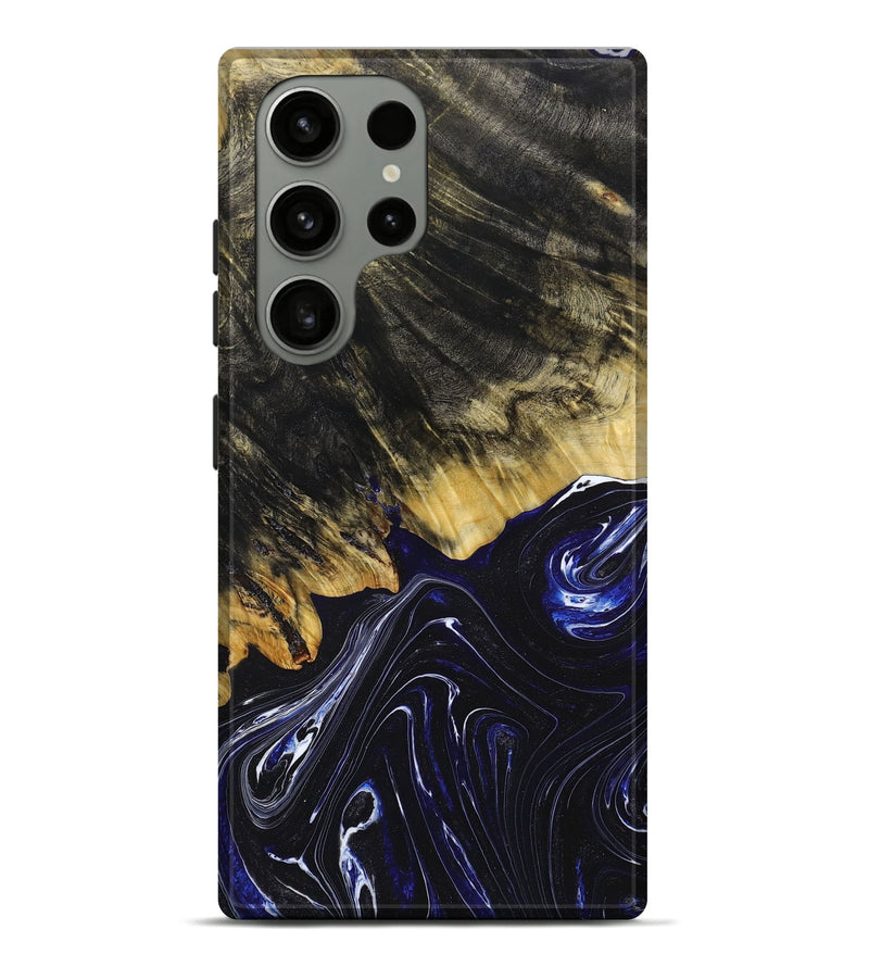 Galaxy S23 Ultra Wood+Resin Live Edge Phone Case - Miguel (Blue, 666913)