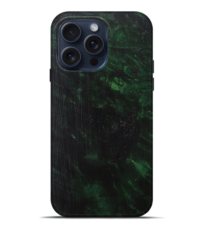 iPhone 15 Pro Max Wood+Resin Live Edge Phone Case - Jordyn (Wood Burl, 666927)