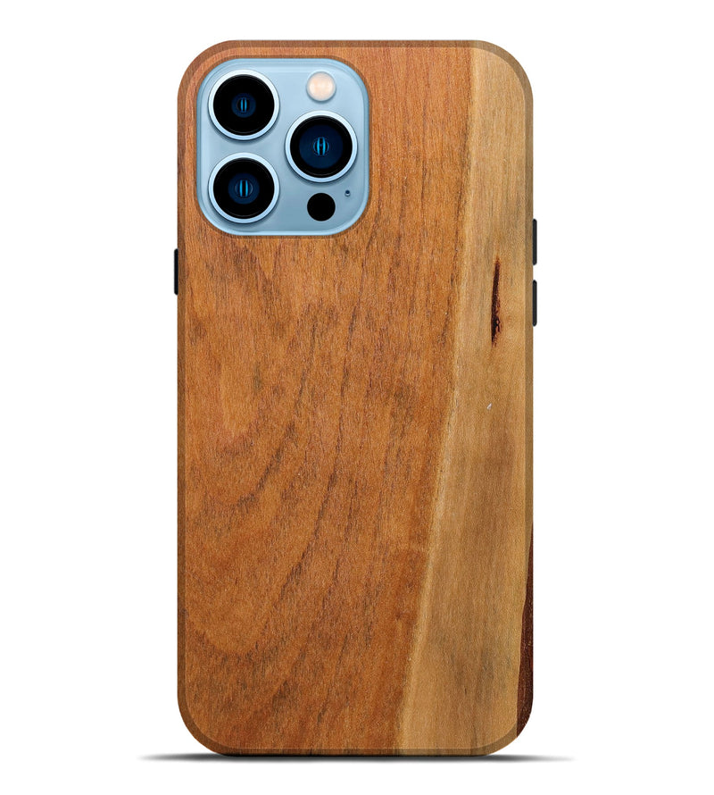 iPhone 14 Pro Max Wood+Resin Live Edge Phone Case - Kaitlyn (Wood Burl, 666928)