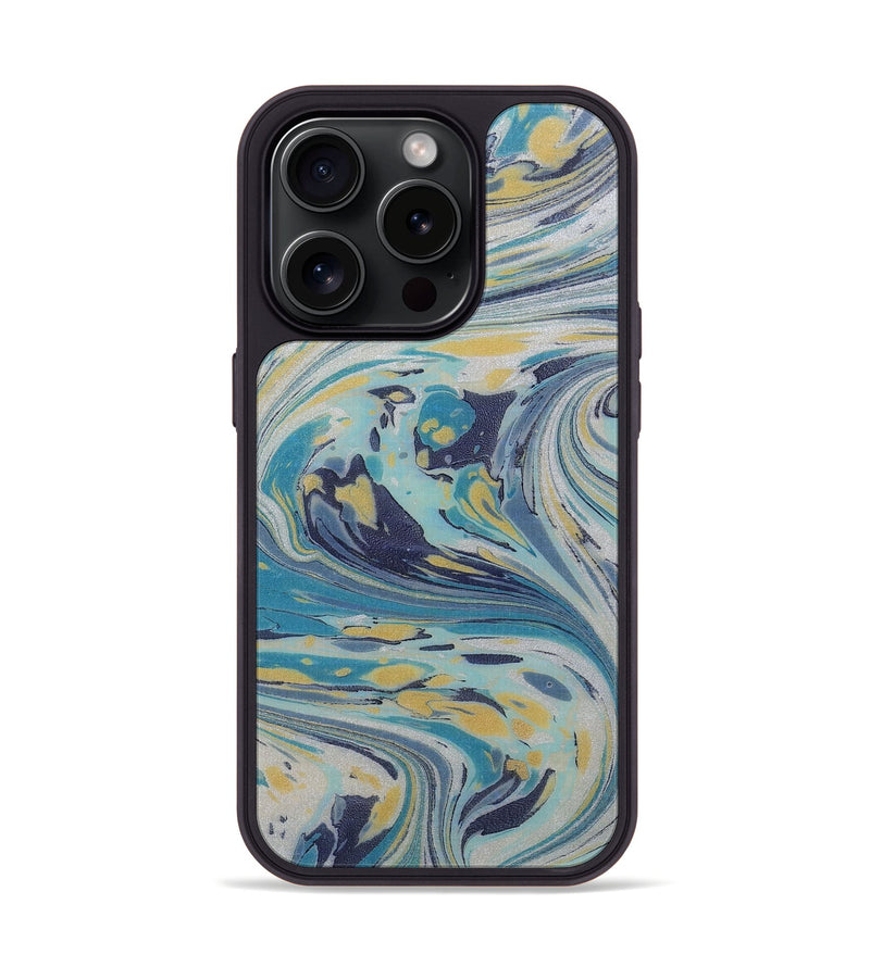 iPhone 15 Pro ResinArt Phone Case - Candice (Blue, 666941)
