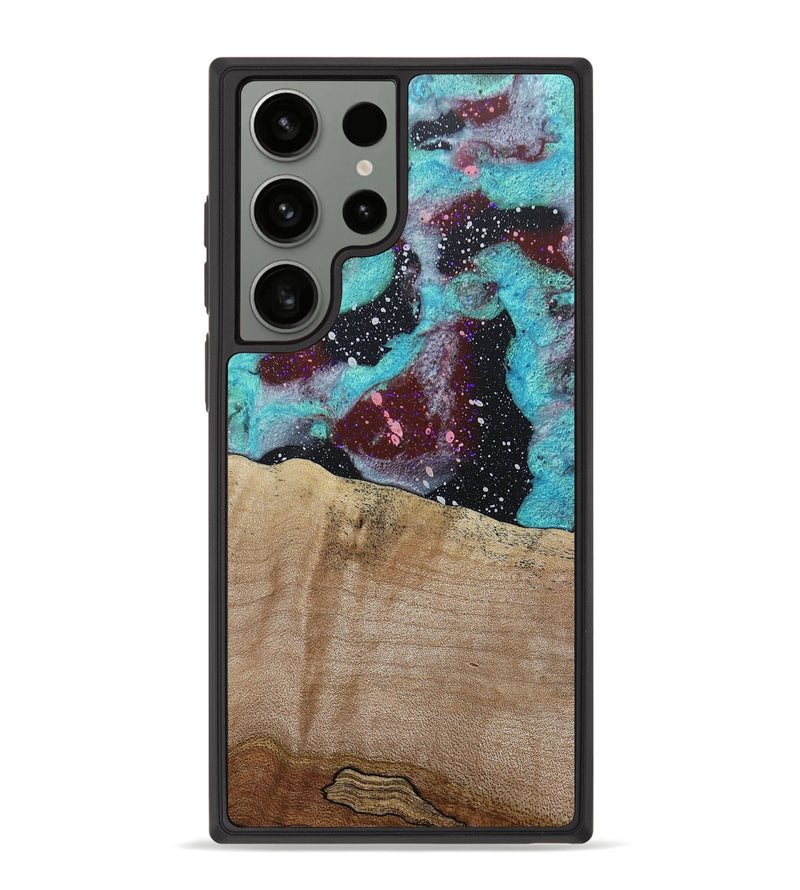 Galaxy S23 Ultra Wood+Resin Phone Case - Liliana (Cosmos, 667023)