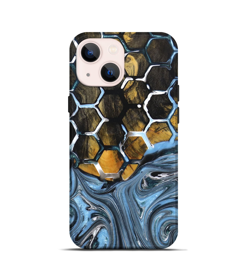 iPhone 13 mini Wood+Resin Live Edge Phone Case - Viola (Pattern, 667102)