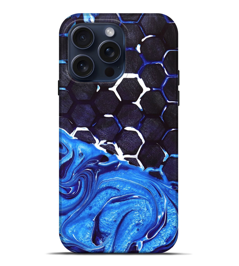 iPhone 15 Pro Max Wood+Resin Live Edge Phone Case - Lamont (Pattern, 667103)