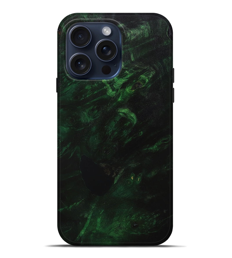 iPhone 15 Pro Max Wood+Resin Live Edge Phone Case - Dave (Wood Burl, 667157)