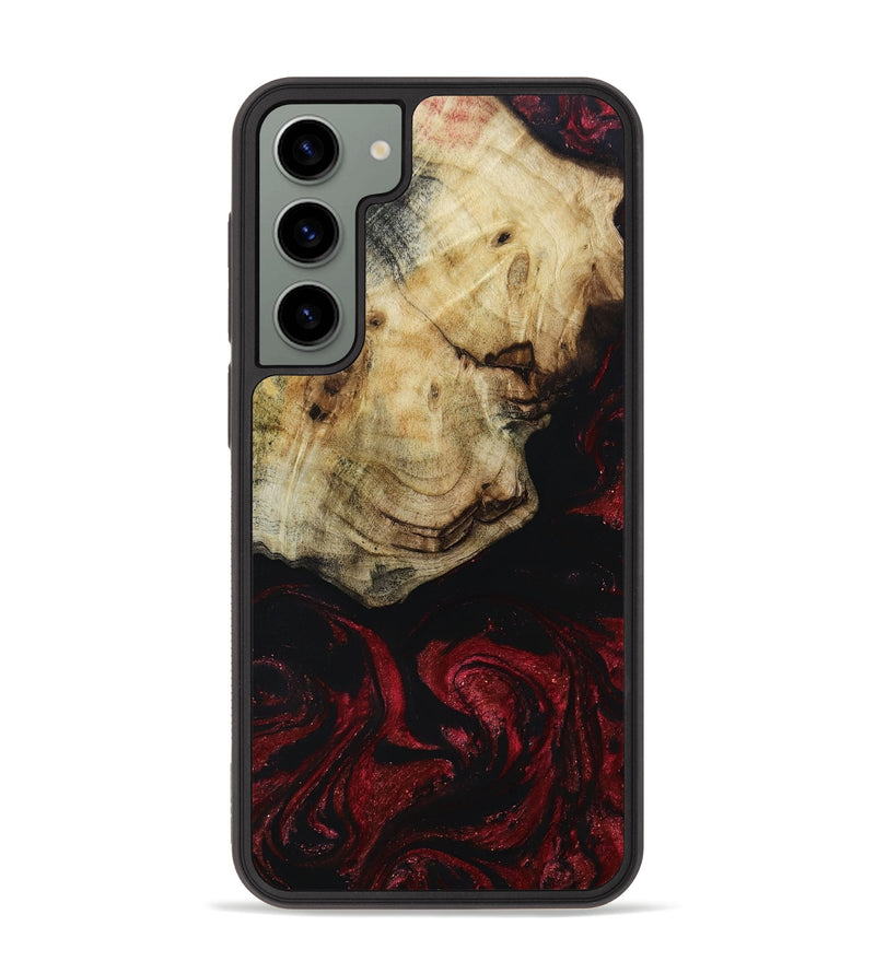 Galaxy S23 Plus Wood+Resin Phone Case - Joaquin (Red, 667229)