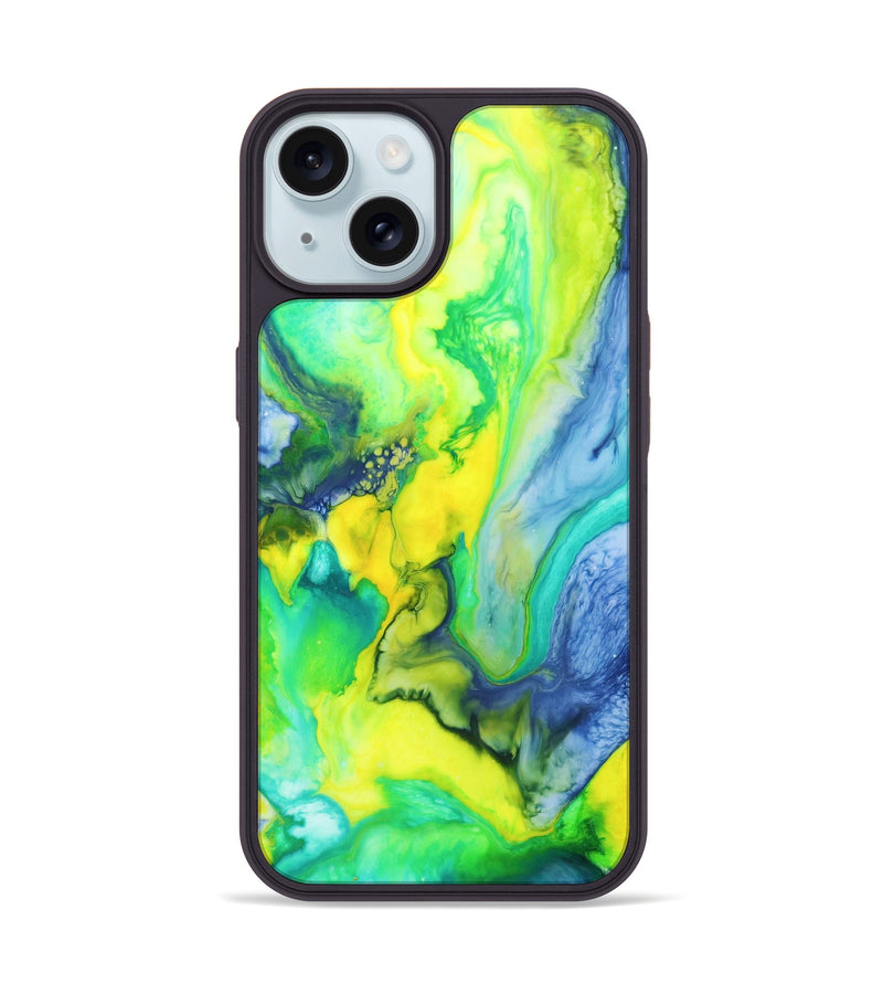 iPhone 15 Wood+Resin Phone Case - Benjamin (Watercolor, 667270)